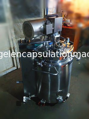 schmelzender Behälter der Gelatine-100L und Sammelbehälter mit dem Rühren von Funktion und von Vakuumpumpe