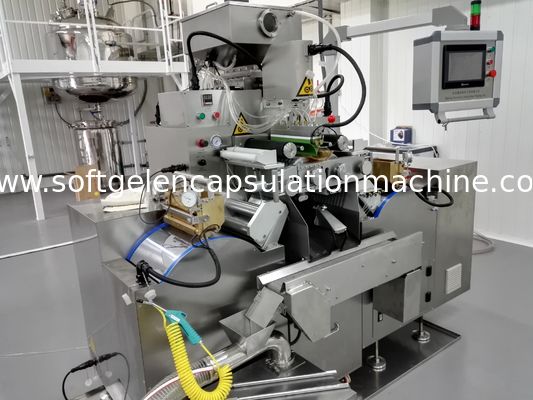 10" automatische weiche Kapsel, die Maschine mit dem Gelatine-Schmelzen und Schleuder herstellt