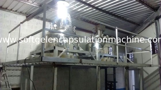 Gelatine-schmelzender Behälter 600L Softgel mit Vakuumentwurf/sich rühren Funktion mit Plattform und Gewicht