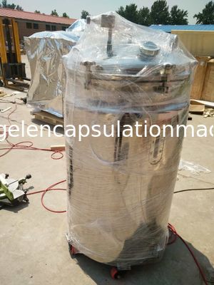 Softgel/Paintball-Gelatine-schmelzender Behälter mit Wasser-Jacke, elektrischer Pedal-Aufzug