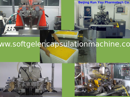 Canabis-Öl Softgel-Kapsel-Maschine mit poröser Edelstahl-Öl-Rolle