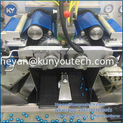 Weichkapselmaschine aus Edelstahl 304/316L mit einer Leistung von 43470 Kapseln/Stunde und einstellbarer Geschwindigkeit von 0-5 U/min