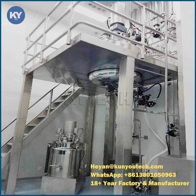 Edelstahl-Mischbehälter-Holding-Behälter des Gelatine-Mischer-800L mit Plattform-Entwurf