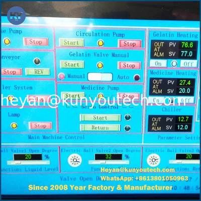 380V/50HZ Nahtlose Weichgelatine-Maschine mit 54000 Stück Ausgabekapazität und 5~20 mg Kapseldosierung