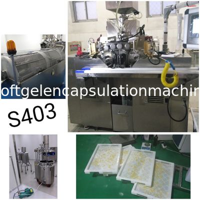 Kleine Softgel-Verkapselungs-Maschinen-Fertigungsstraße für die Herstellung der weichen Kapsel S403