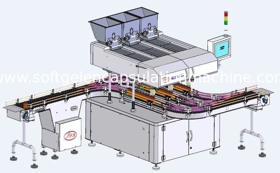Tablet-Kapsel-Zählungsund Verpackungsmaschine-multi Erschütterungs-Platten-Flaschen-Verpackmaschine
