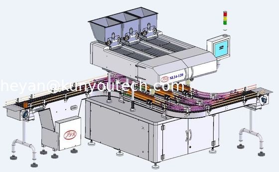 Tablet-Kapsel-Zählungsund Verpackungsmaschine-multi Erschütterungs-Platten-Flaschen-Verpackmaschine